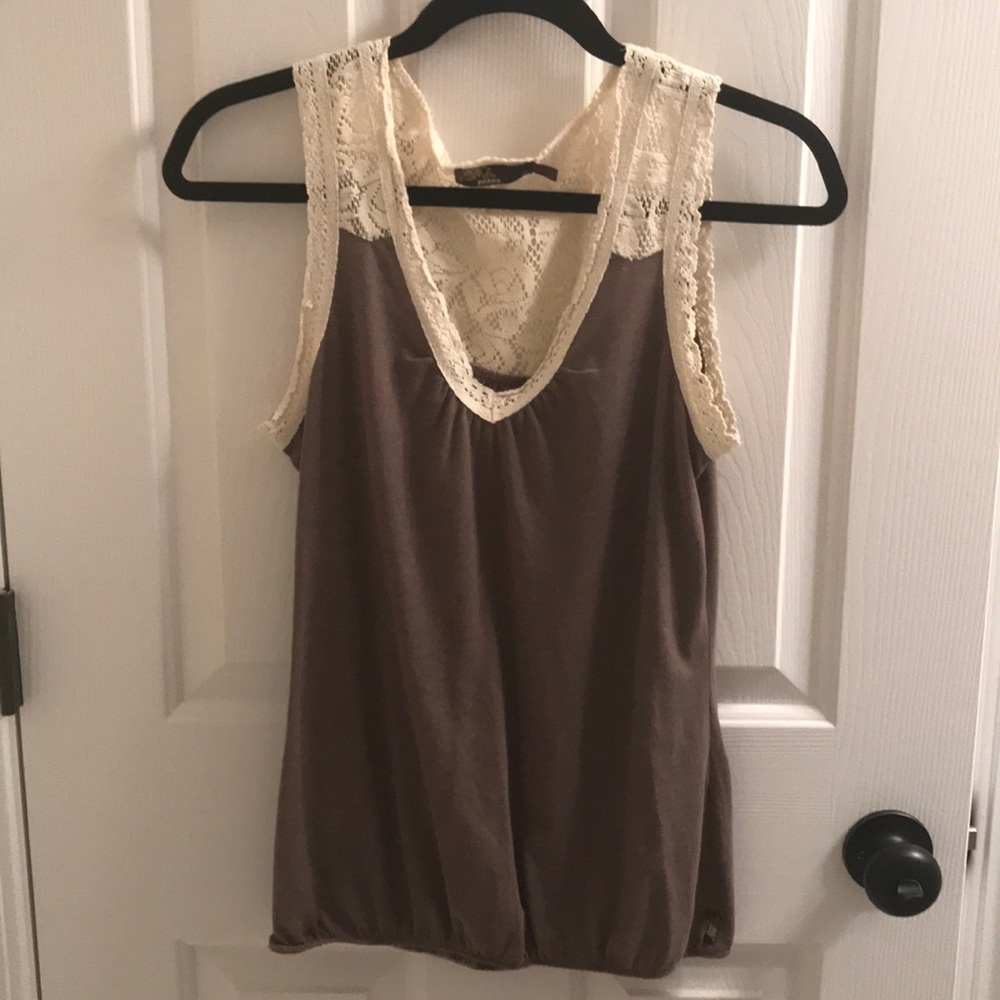 Brown tank top